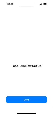 Press Done. If you haven't previously selected a phone lock code, key in a code of your own choice twice.