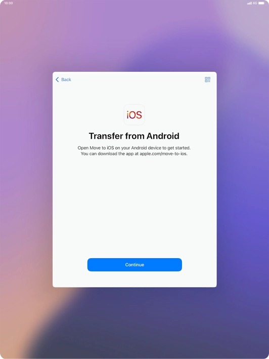 To transfer content to your tablet, you need to install the app 