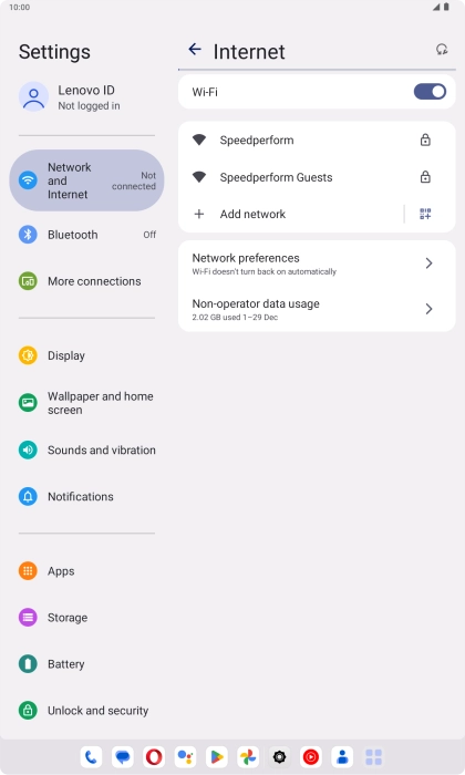 Press the required Wi-Fi network.