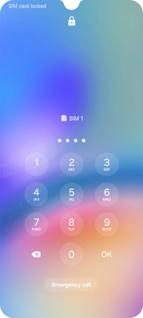 If your SIM is locked, key in your PIN and press OK. If your SIM is locked, key in your PIN and press OK.