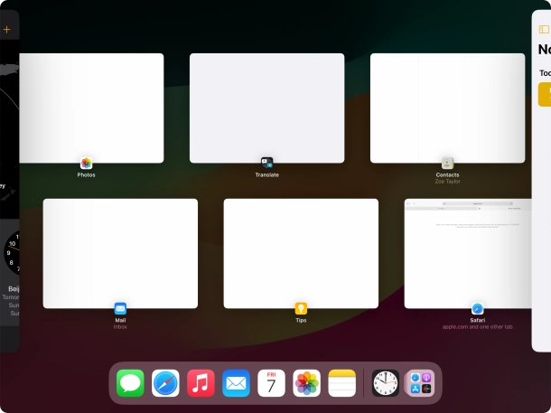 Press the required application. Press the required application.