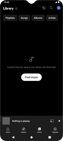 Press the drop down list. Press the drop down list.