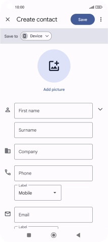 Press First name and key in the required first name.