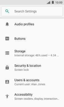 Press Users & accounts.