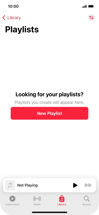 Press New Playlist. Press New Playlist.