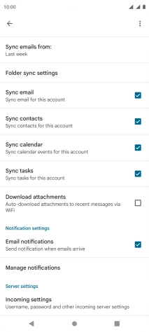 Press the field next to 