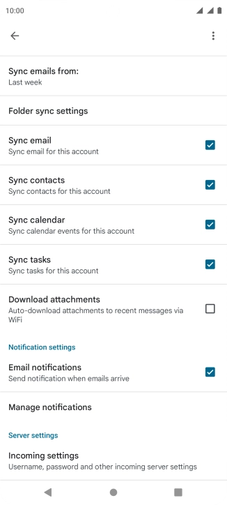 Press the field next to 