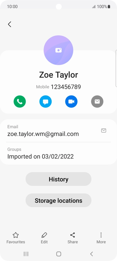 Press the call icon.