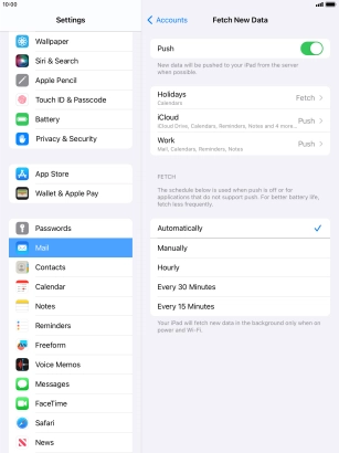 Press the indicator next to Press the indicator next to