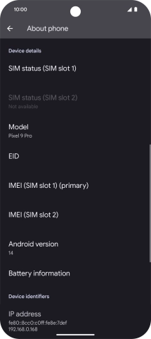 Press EID to see your phone’s EID number. Press EID to see your phone’s EID number.
