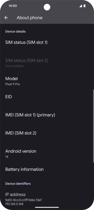 Press EID to see your phone’s EID number. Press EID to see your phone’s EID number.