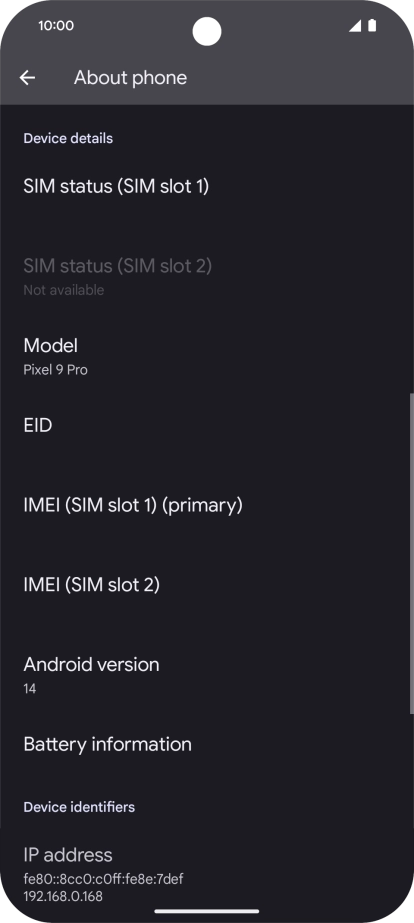 Press EID to see your phone’s EID number. Press EID to see your phone’s EID number.