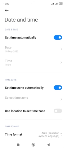 Press the Home key to return to the home screen.