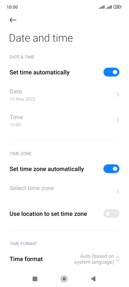 Press the Home key to return to the home screen.