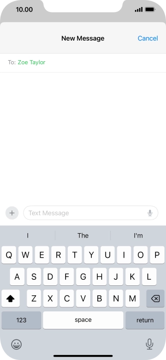 Press the microphone icon and say the required text. Press the microphone icon and say the required text.