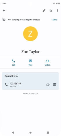 Press the Home key to return to the home screen.
