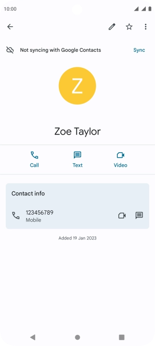 Press the Home key to return to the home screen.