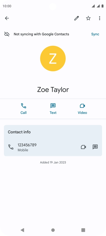 Press the Home key to return to the home screen.