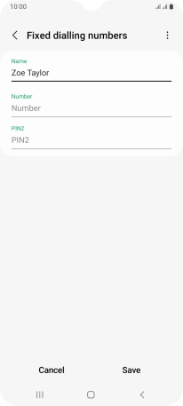 Press Number and key in the required phone number.