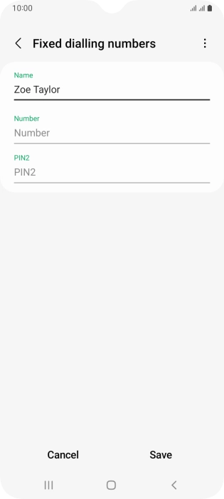 Press Number and key in the required phone number.