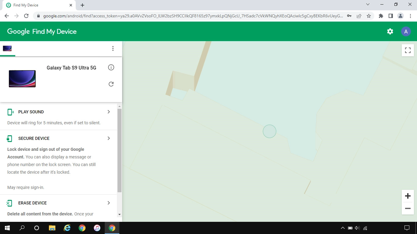 Click the required device.