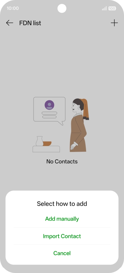Press Add manually.