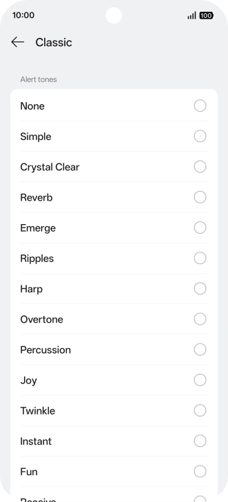 Press the required message tones to hear them.