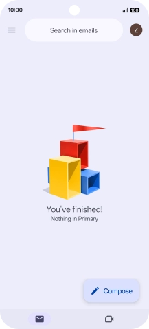 Press the menu icon. Press the menu icon.
