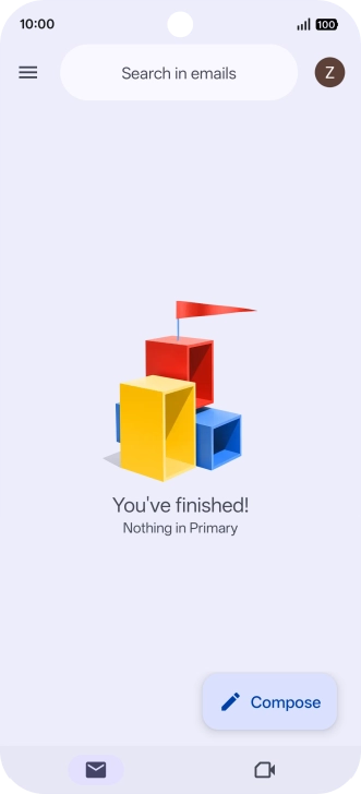 Press the menu icon. Press the menu icon.