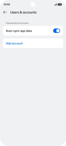 Press Add account.