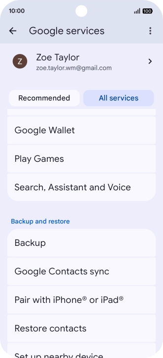 Press Search, Assistant and Voice.