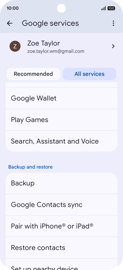 Press Search, Assistant and Voice.