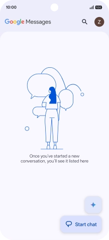 Press the profile icon.