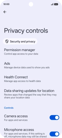 Press Permission manager. Press Permission manager.