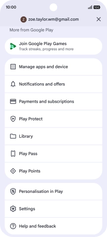Press Manage apps and device.