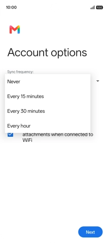 Press the required setting. Press the required setting.