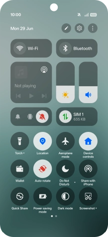 Press the required sound mode to turn off silent mode.