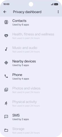 Press the required app.