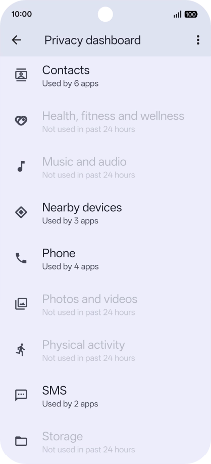 Press the required app.