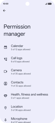 Press the required category. Press the required category.