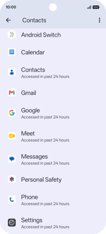 Press the required app. Press the required app.