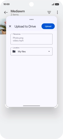 Press Upload. Press Upload.