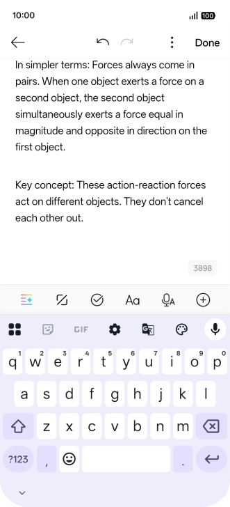 Press the AI icon.