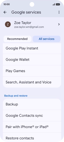 Press Search, Assistant and Voice.