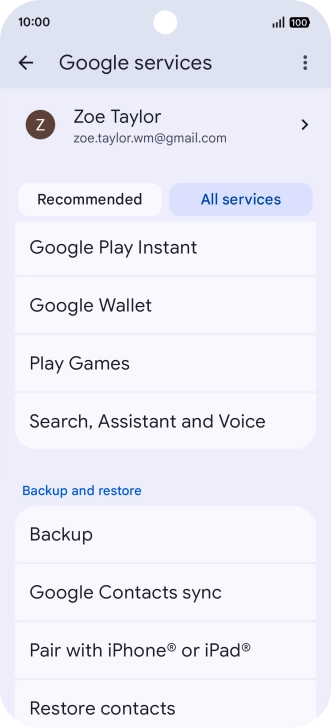 Press Search, Assistant and Voice.