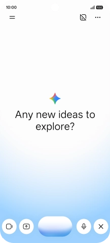 Talk to Gemini about the required topic.