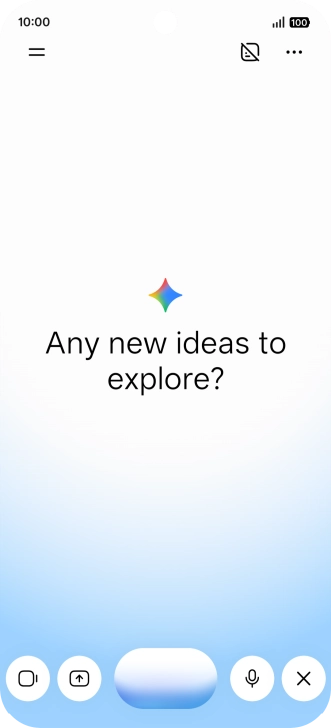 Talk to Gemini about the required topic.