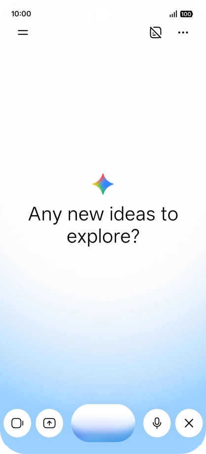 Talk to Gemini about the required topic.