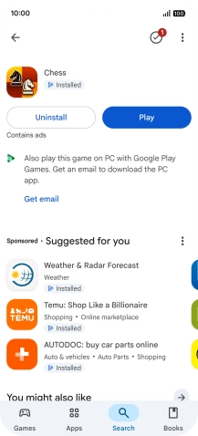 Slide your finger upwards starting from the bottom of the screen to return to the home screen.