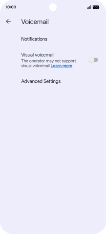 Press Advanced Settings. Press Advanced Settings.